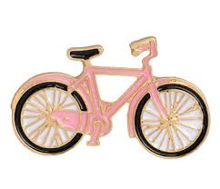 Pink Bicycle Enamel Pin / Brooch