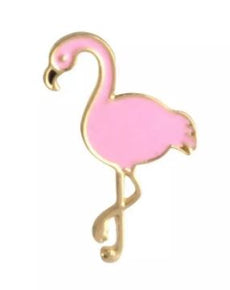 Pink Flamingo Enamel Pin / Brooch